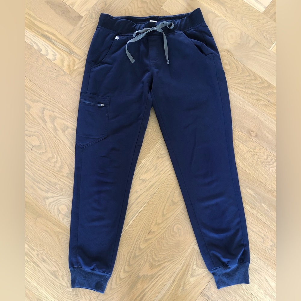 Figs Technical Collection navy zamora jogger scrubs pants size SM
